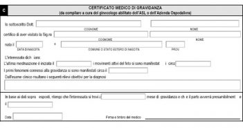 certificati di gravidanza online
