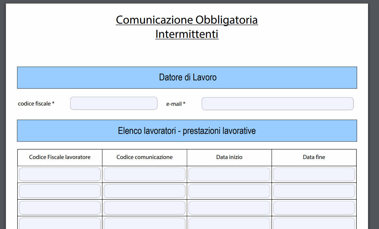 Chiamata lavoro intermittente: come gestire gli invii multipli