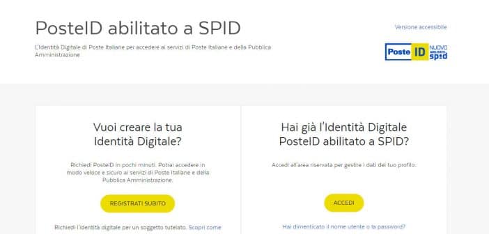 SPID Poste Italiane